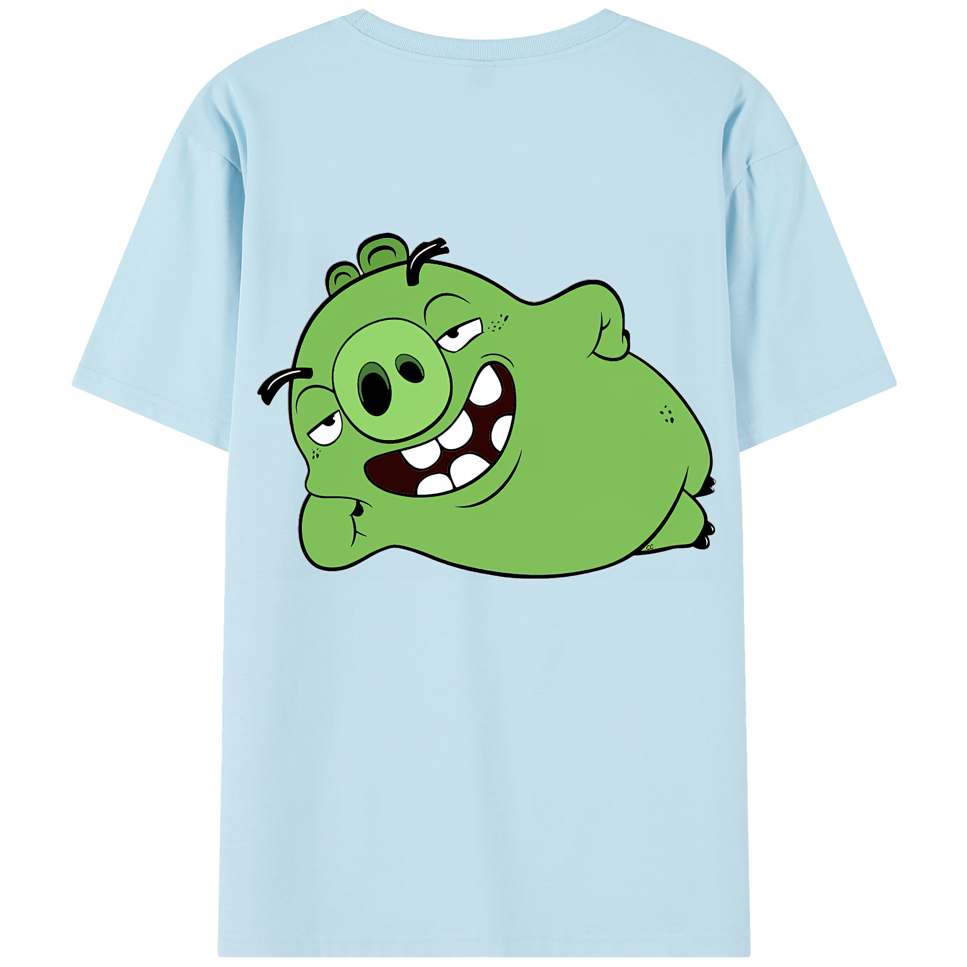 （画像用） Angry Birds アングリーバード 綿100％半袖Tシャツ（背面プリント）